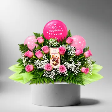 Rosas Feliz Cumpleaños
