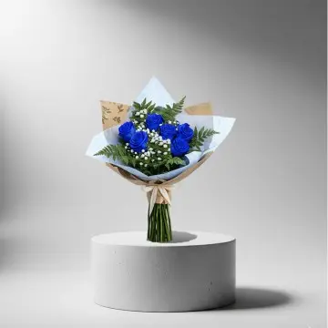 Blue Roses Bouquet (Normal)