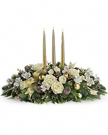 ROSAS BLANCAS CON VELAS (Pequeñas)