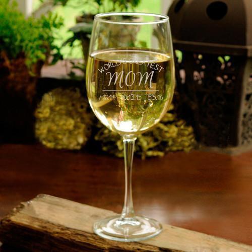 Copa de vino blanco La mejor mamá del mundo