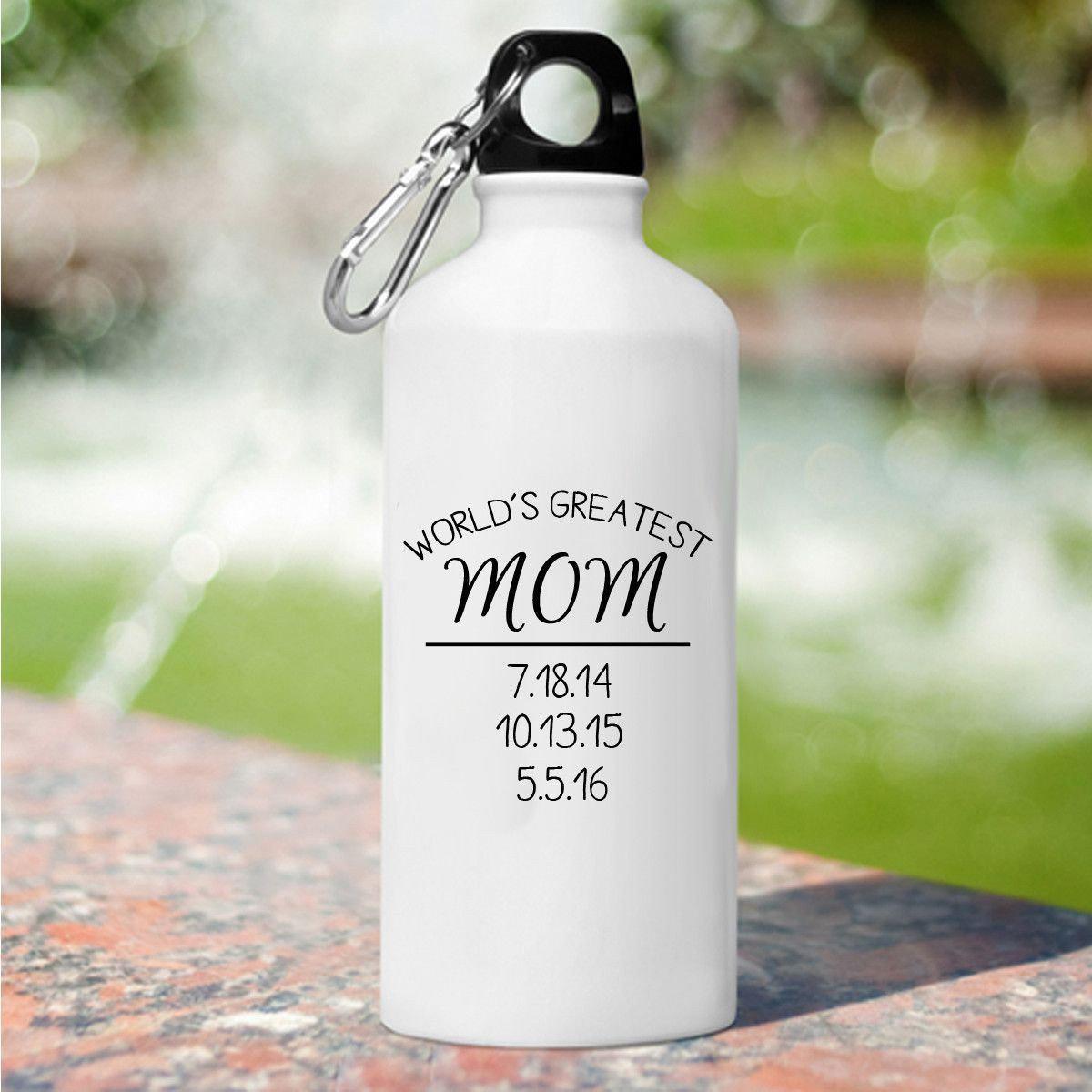 Botella de agua de la mejor mamá del mundo