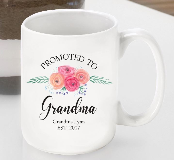 Ascendido a la abuela taza de café