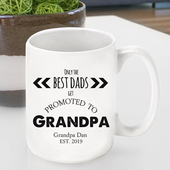 Ascendido a abuelo taza de café