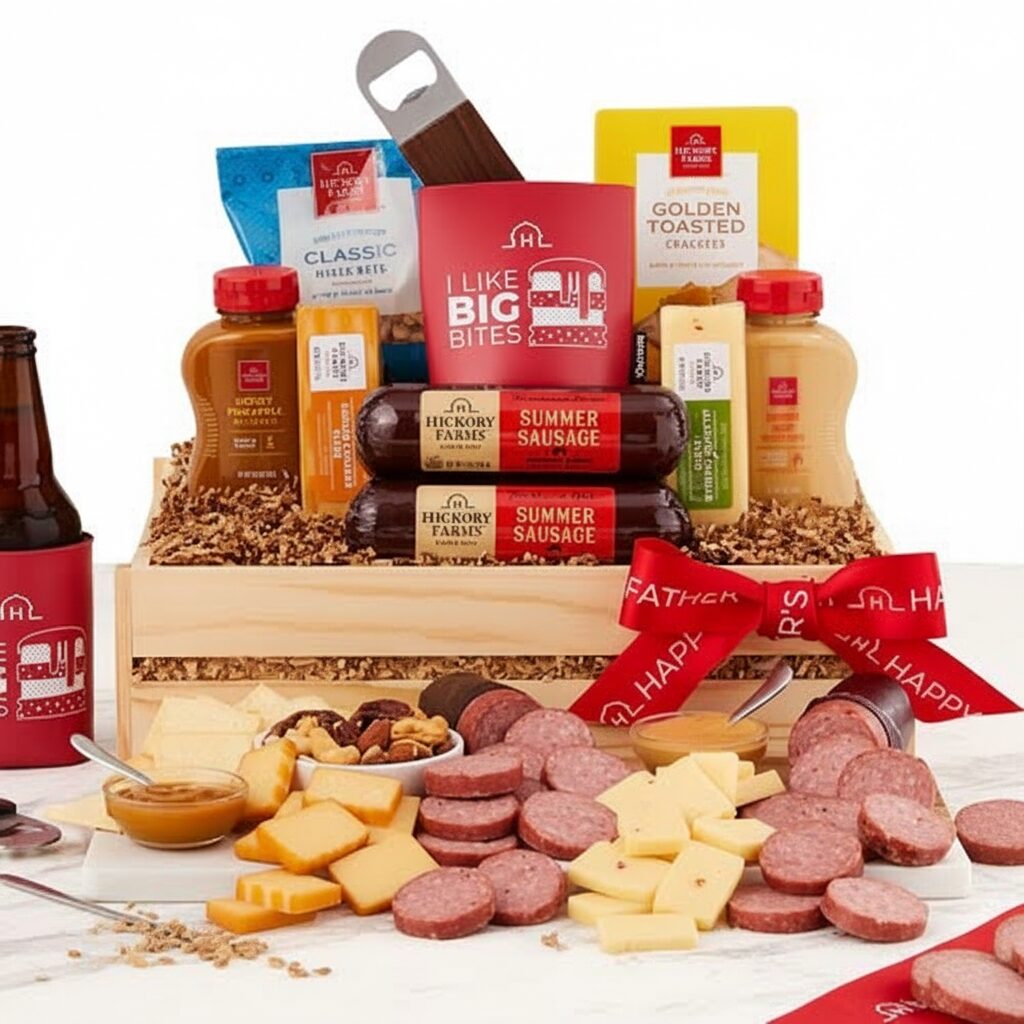 Caja de regalo de bocaditos salados para el Día del Padre