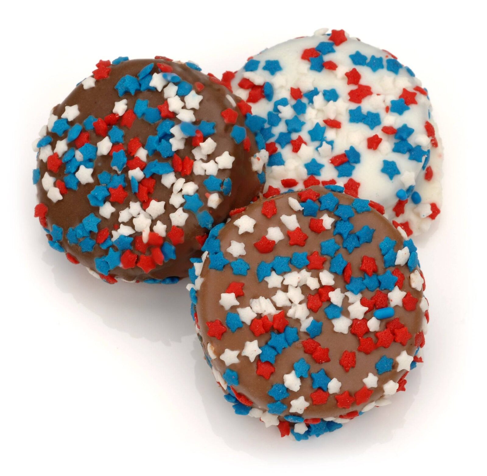 Galleta sándwich decorada en rojo, blanco y azul - Individual