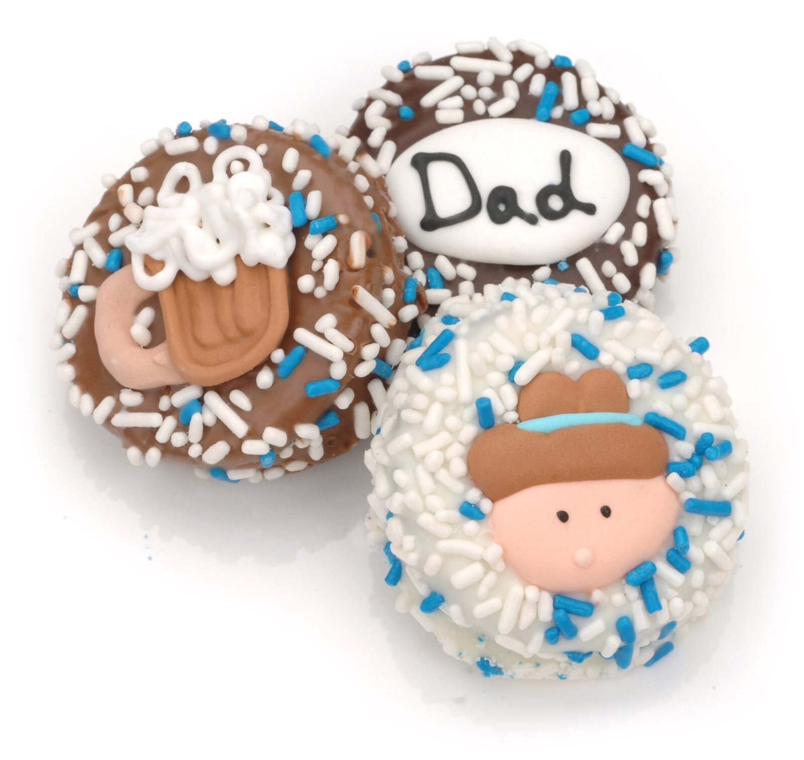 Galleta individual bañada y decorada a mano para el Día del Padre