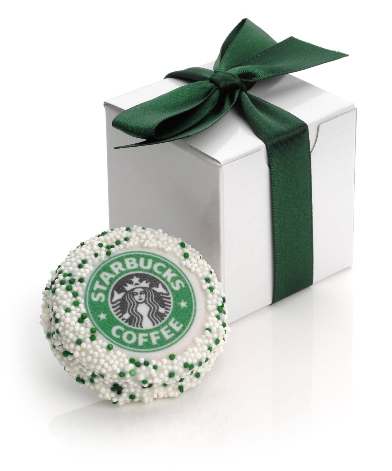 Galleta sándwich con un solo logotipo/foto en caja de regalo
