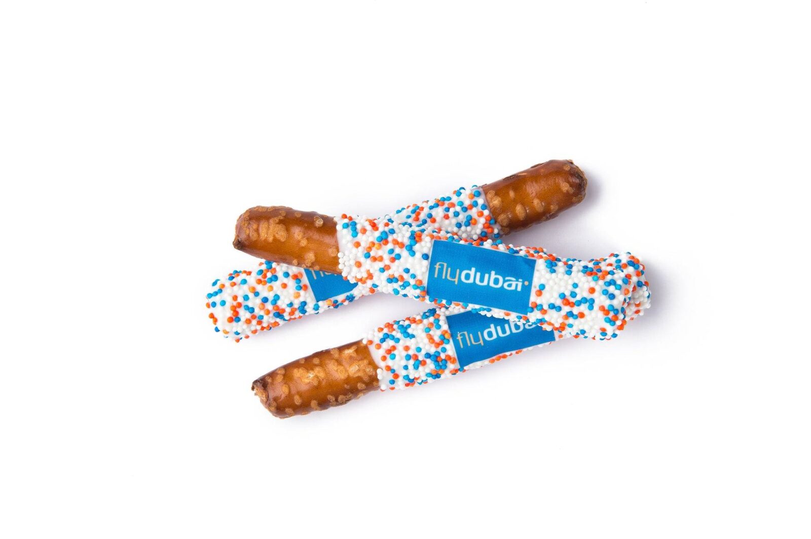 Mini palitos de pretzel con logo - Envueltos individualmente