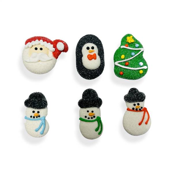 Mini malvaviscos navideños personalizados