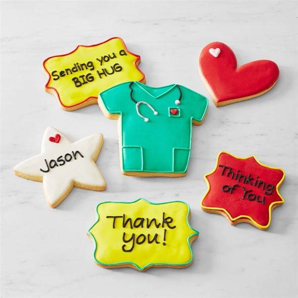 Set de galletas personalizadas Héroes de la Salud