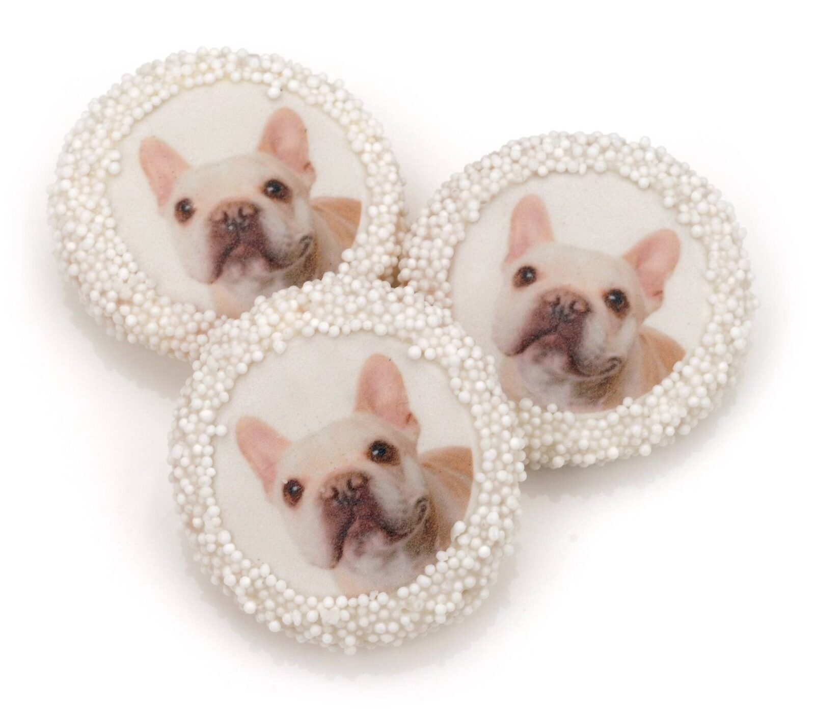 Galleta sándwich individual con logo, bañada y decorada a mano