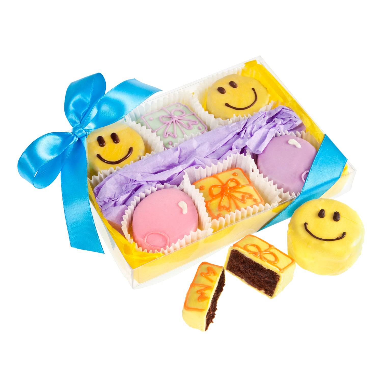 Caja de regalo de brownies de feliz cumpleaños (6 unidades)