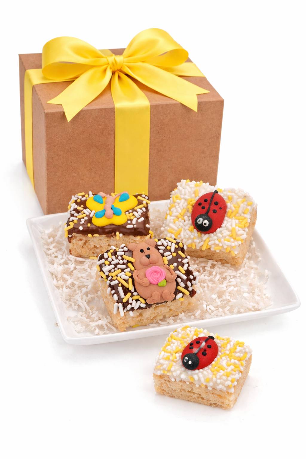Mini caja de regalo crujiente de primavera
