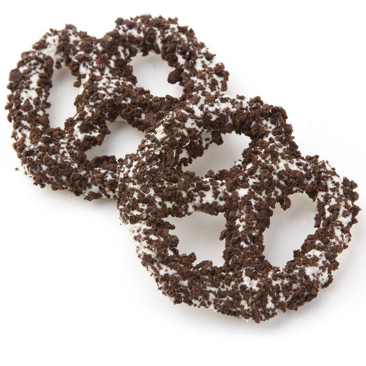 Pretzels cubiertos de chocolate con migas de galleta - 96 unidades
