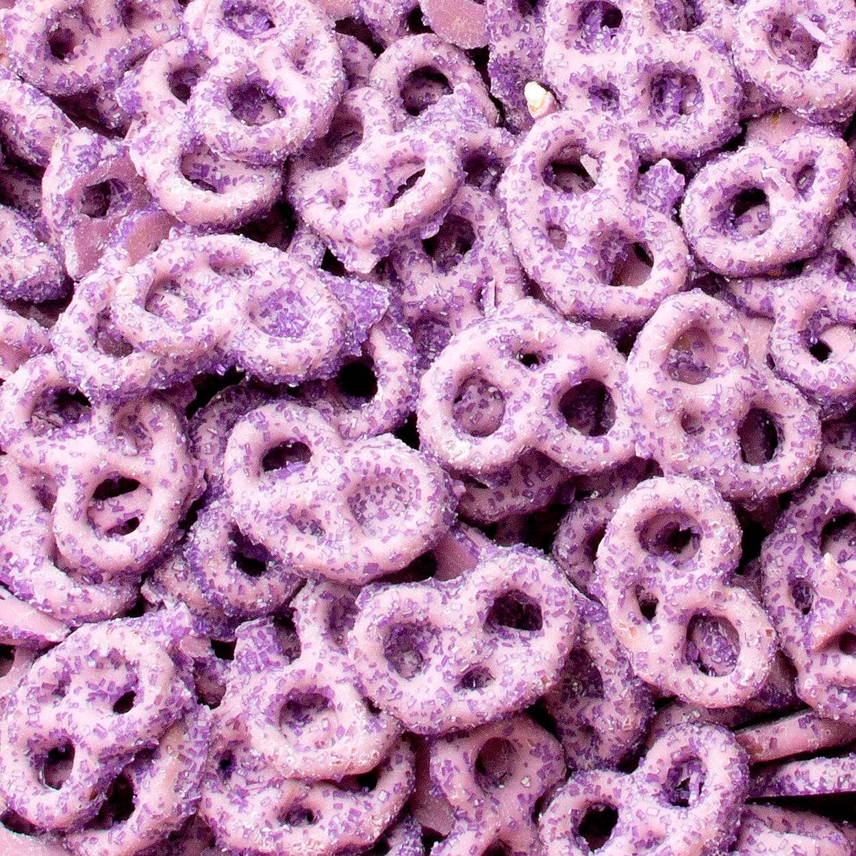 Pretzels de yogur de ciruela con cristales de azúcar - 96 unidades