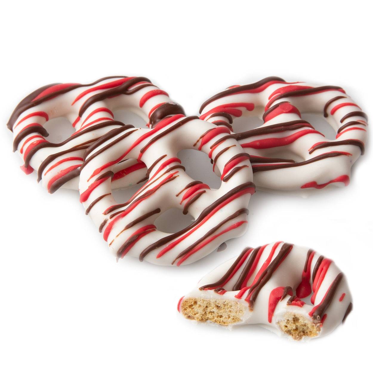 Pretzels de galleta Graham con canela cubiertos de chocolate - 96 unidades