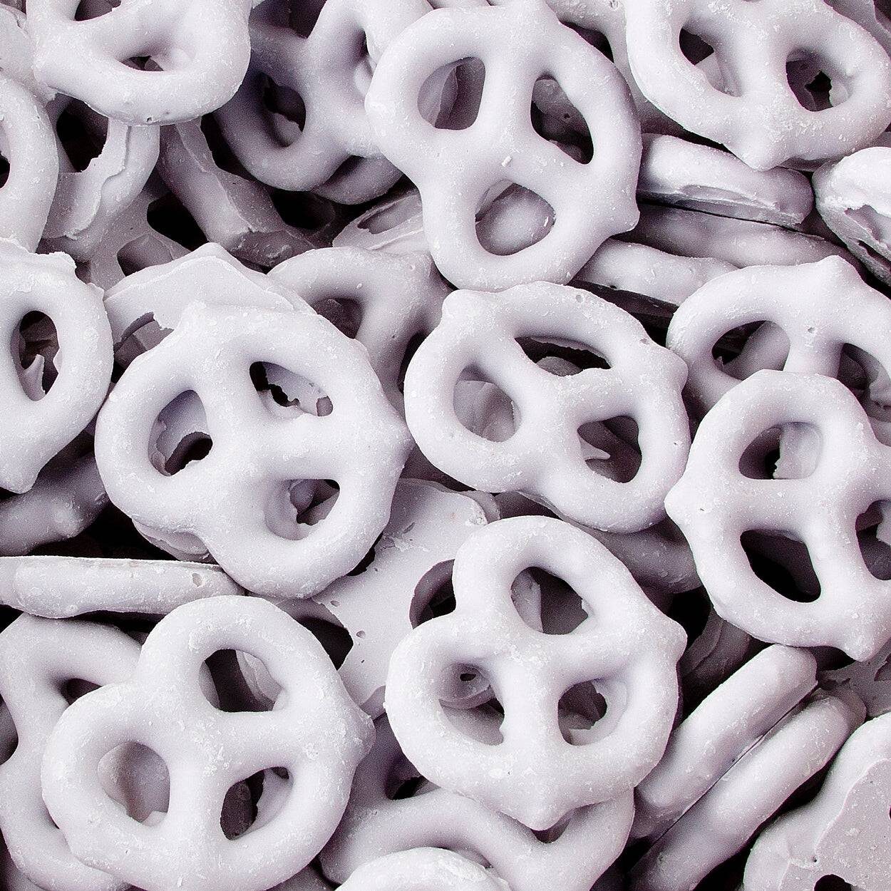 Pretzels cubiertos de yogur de arándanos (o lavanda) - 96 unidades
