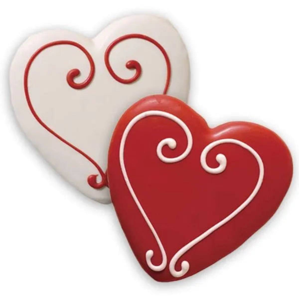 Corazón de galleta de mantequilla bañado en chocolate de 4" (unidad)