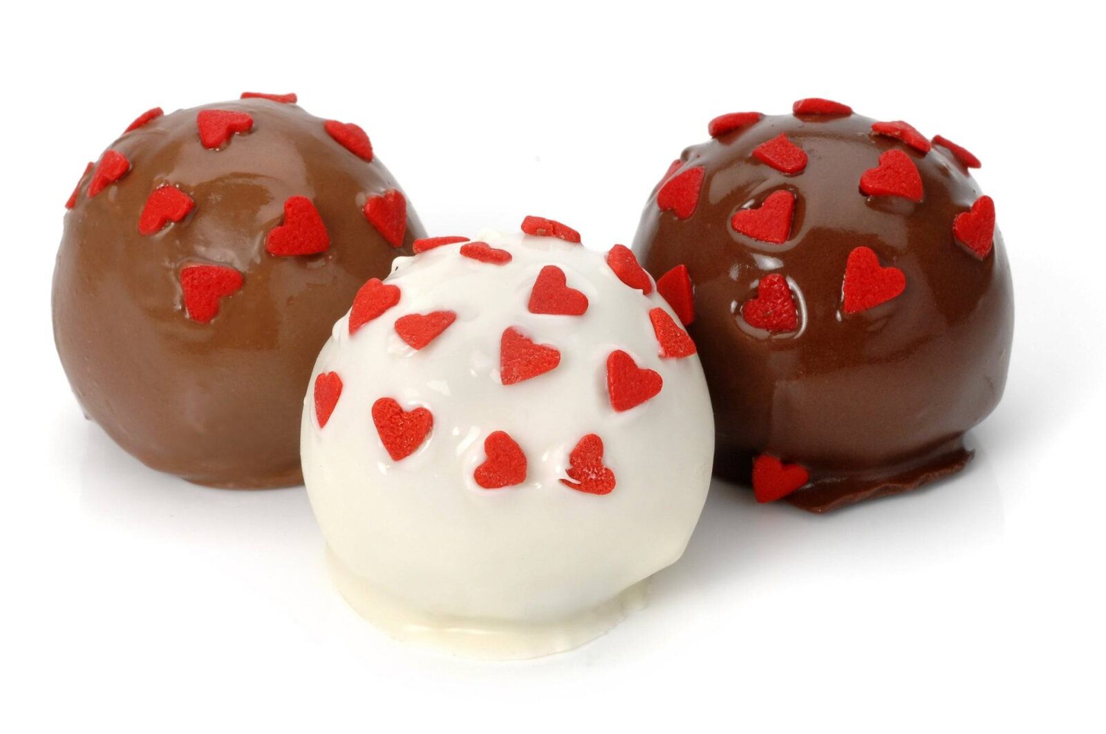 Pastel romántico de trufa belga