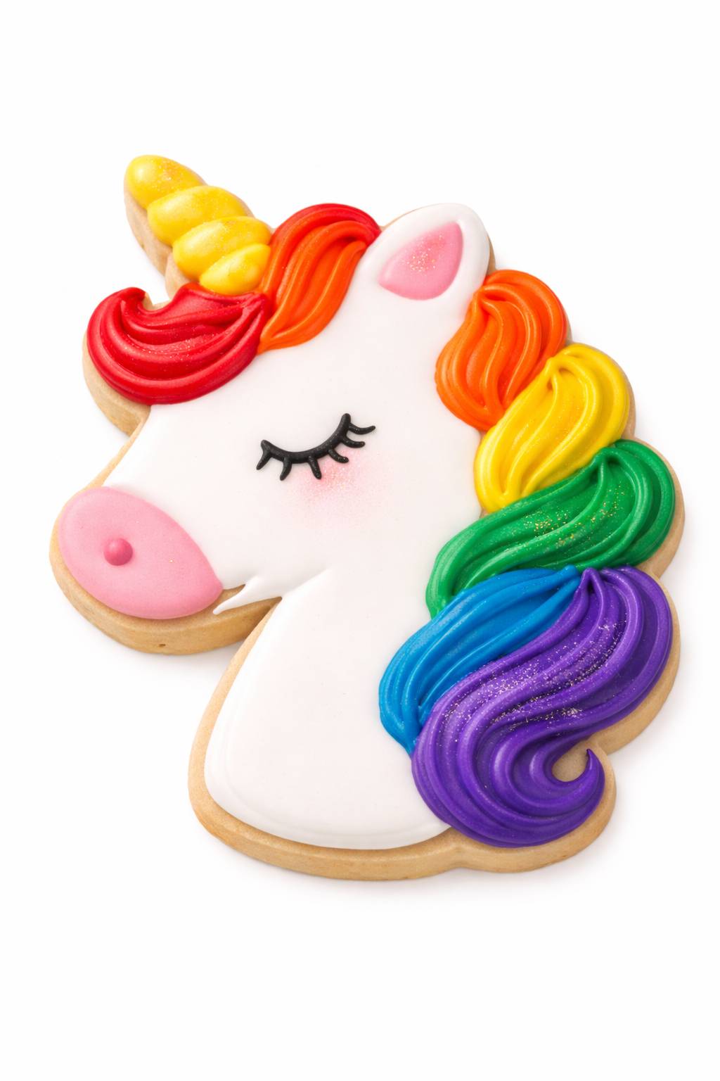 Galleta de unicornio del Mes del Orgullo - Galleta de azúcar hecha a mano