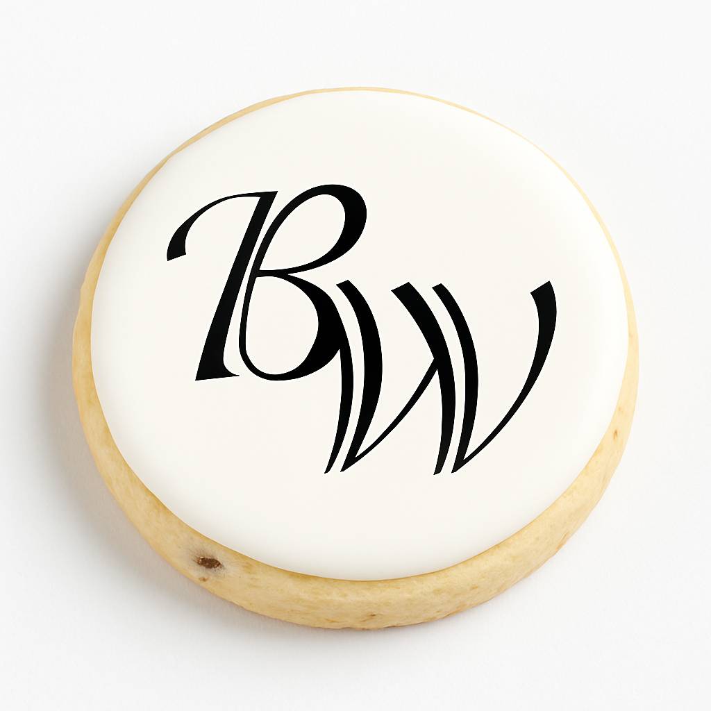 Galleta redonda de mantequilla con chispas de chocolate, decorada con glaseado impreso (2 pulgadas)