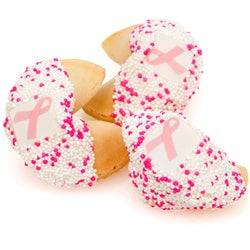 Galletas de la fortuna con lazo rosa - Envueltas individualmente