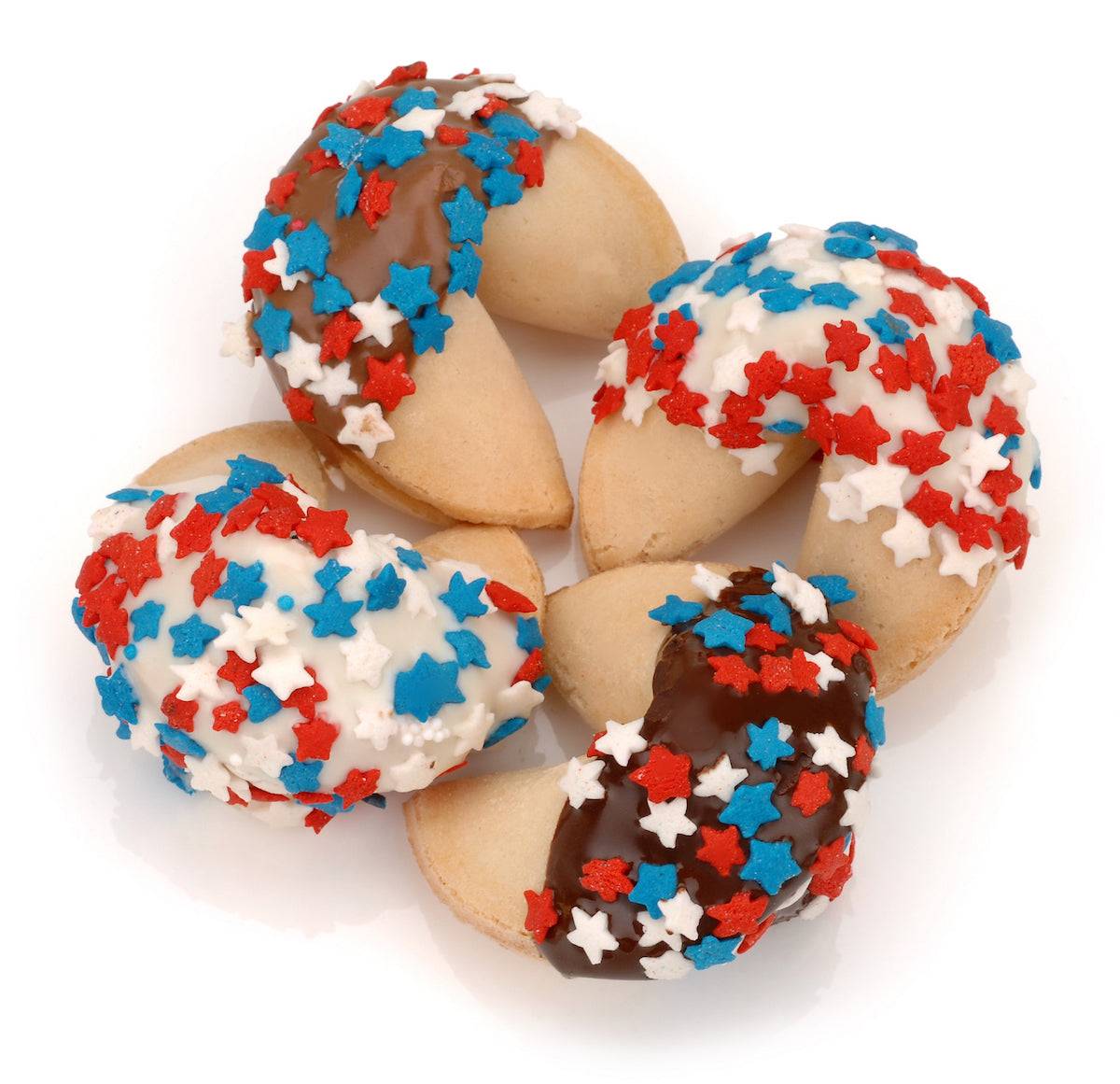 Galletas de la fortuna patrióticas de tamaño clásico