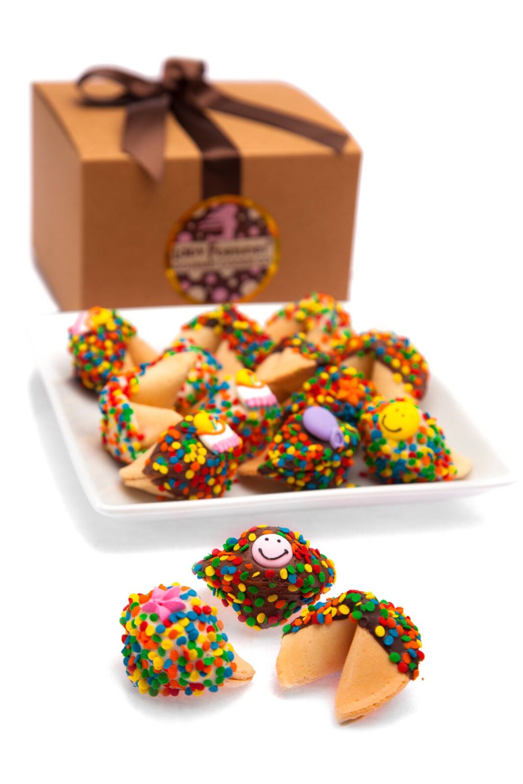 Caja de regalo de galletas de la fortuna de feliz cumpleaños - 24 unidades