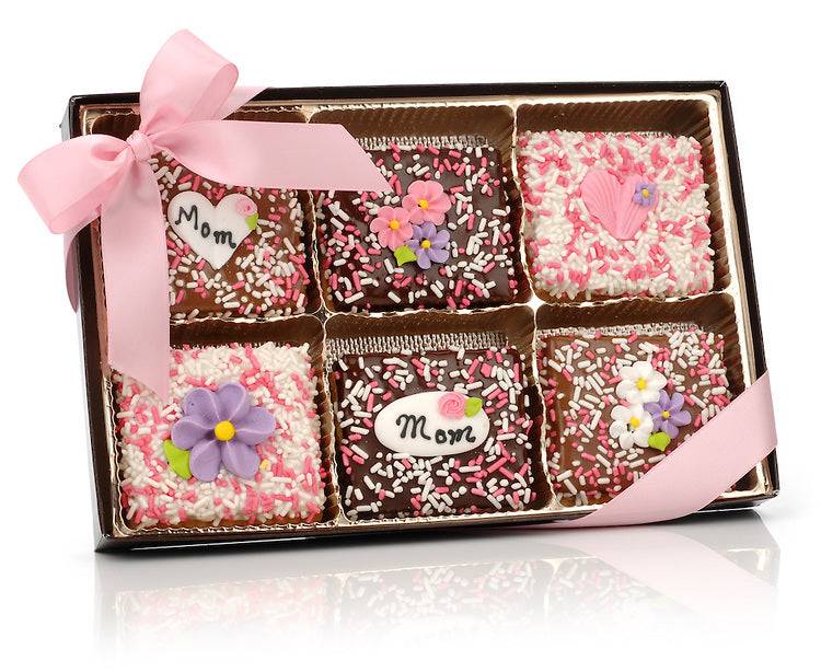 Galletas Graham de chocolate para el Día de la Madre - Caja de regalo de 12 unidades