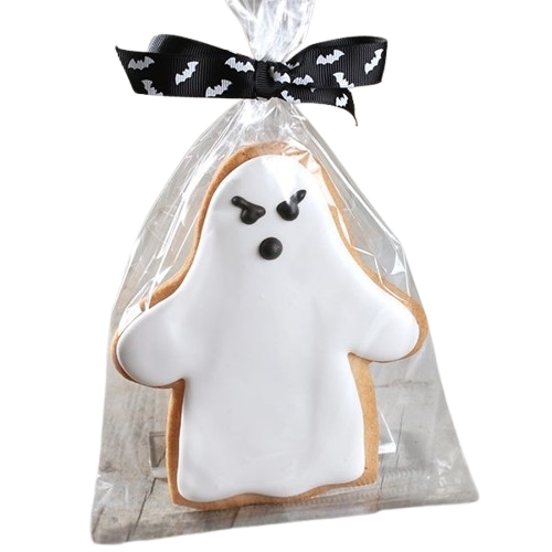 Galletas decoradas a mano - Galleta de azúcar Fantasma enojado