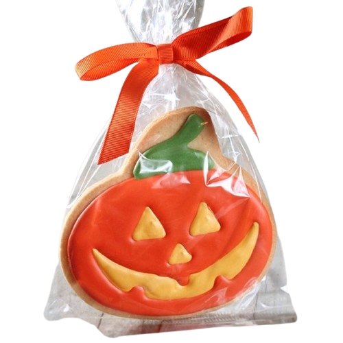 Galletas decoradas a mano: galleta de azúcar Jack 'o' Lantern