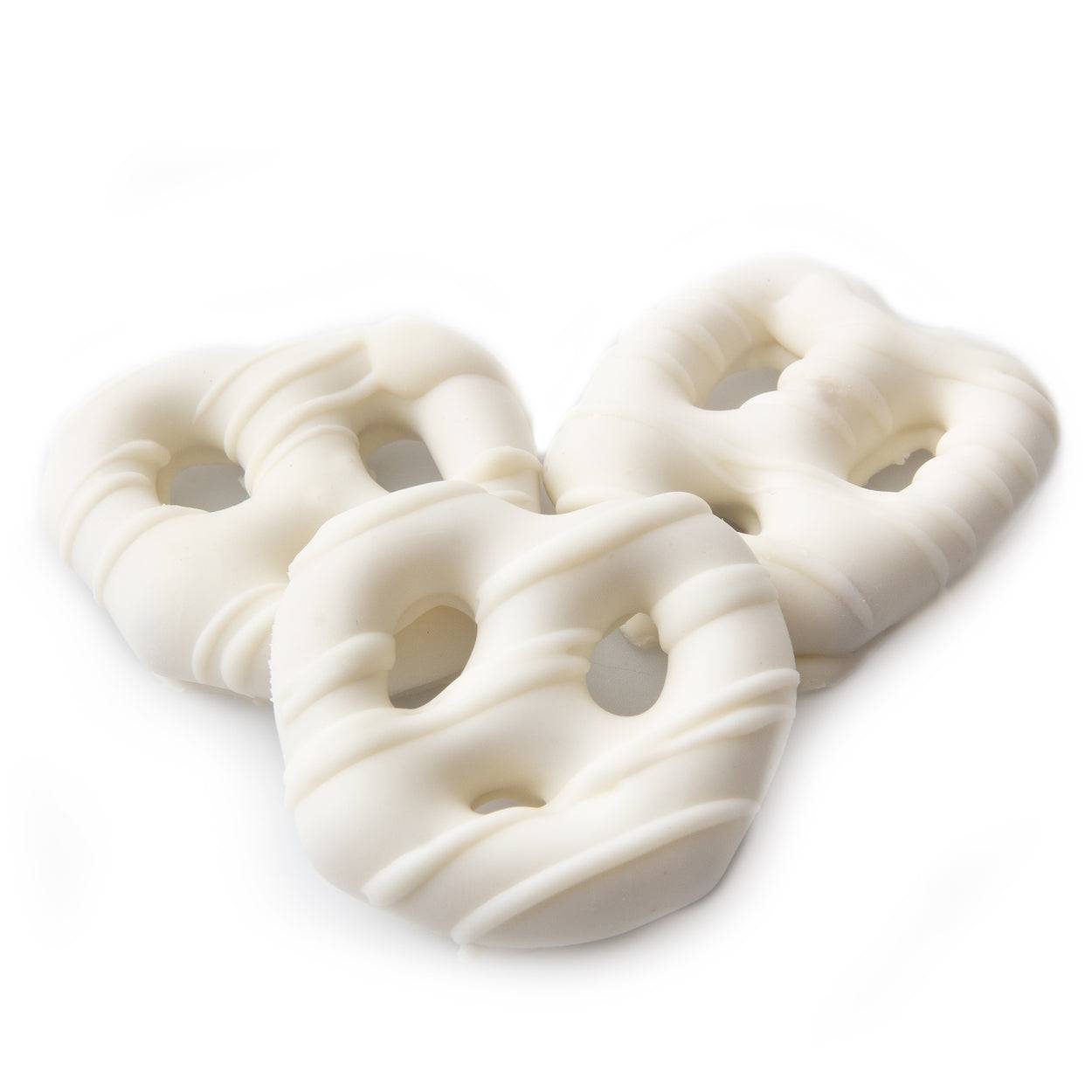 Pretzels cubiertos de chocolate blanco, paquete de 96 unidades