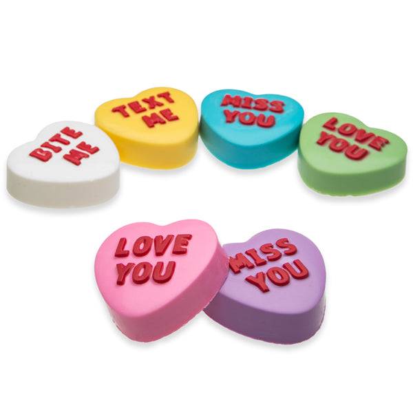 Galleta sándwich moldeada Heart Conversation - Individual
