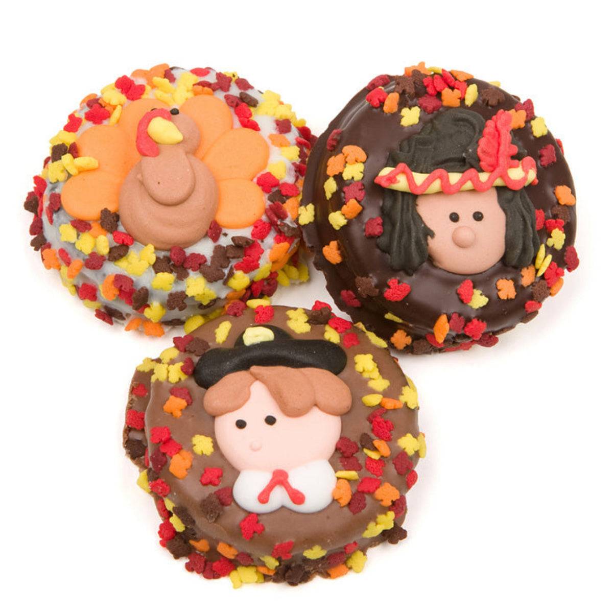Galleta sándwich decorada de Acción de Gracias - Individual