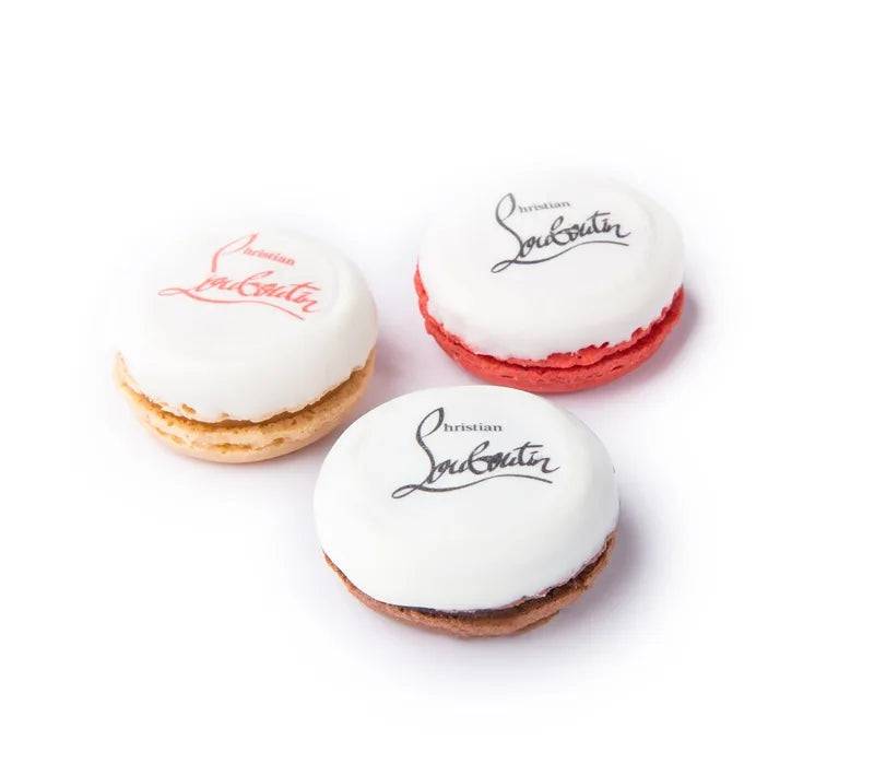 Macarons con logo - Macaron bañado a medias - Individual