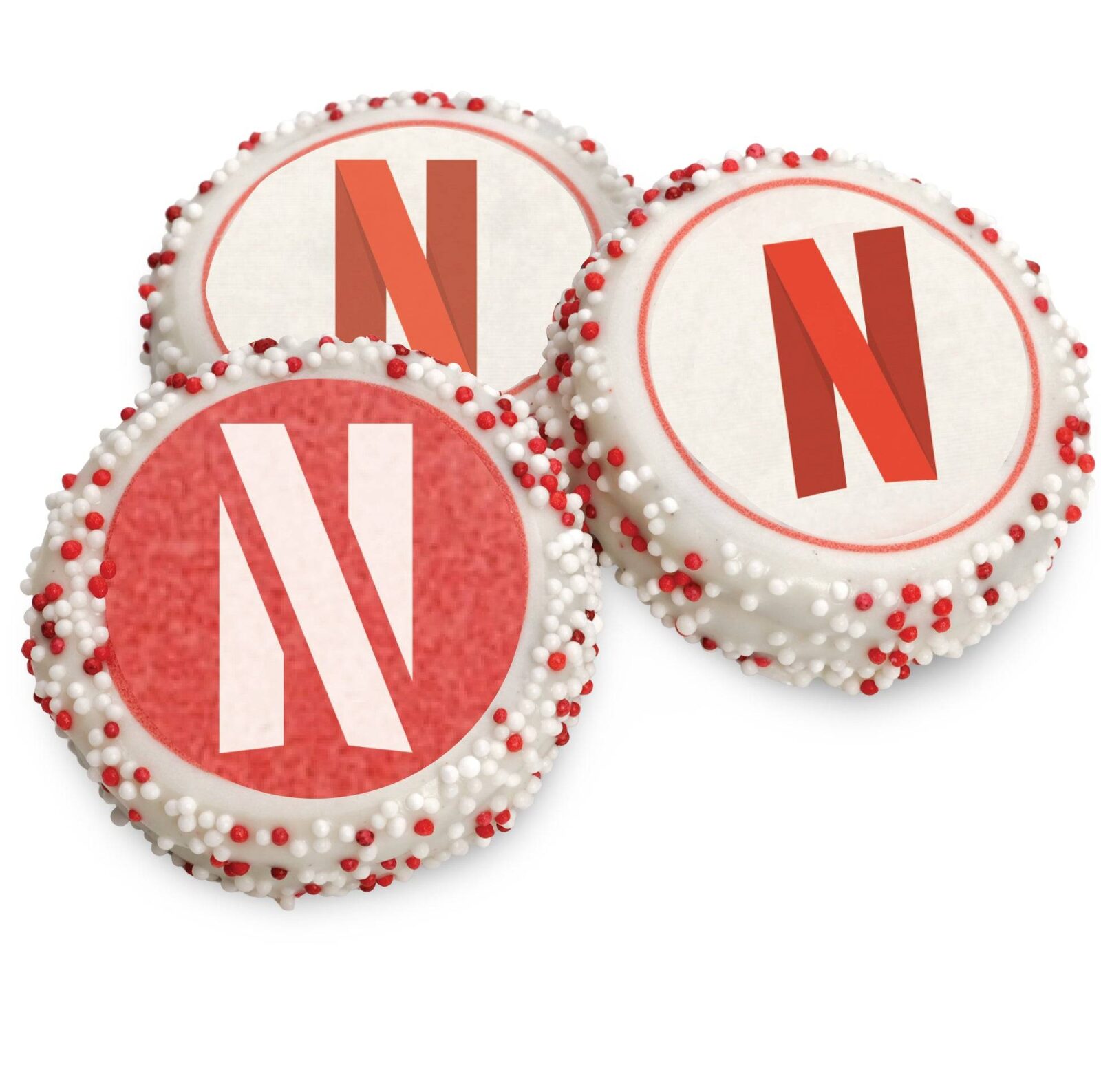 Galleta sándwich con logo