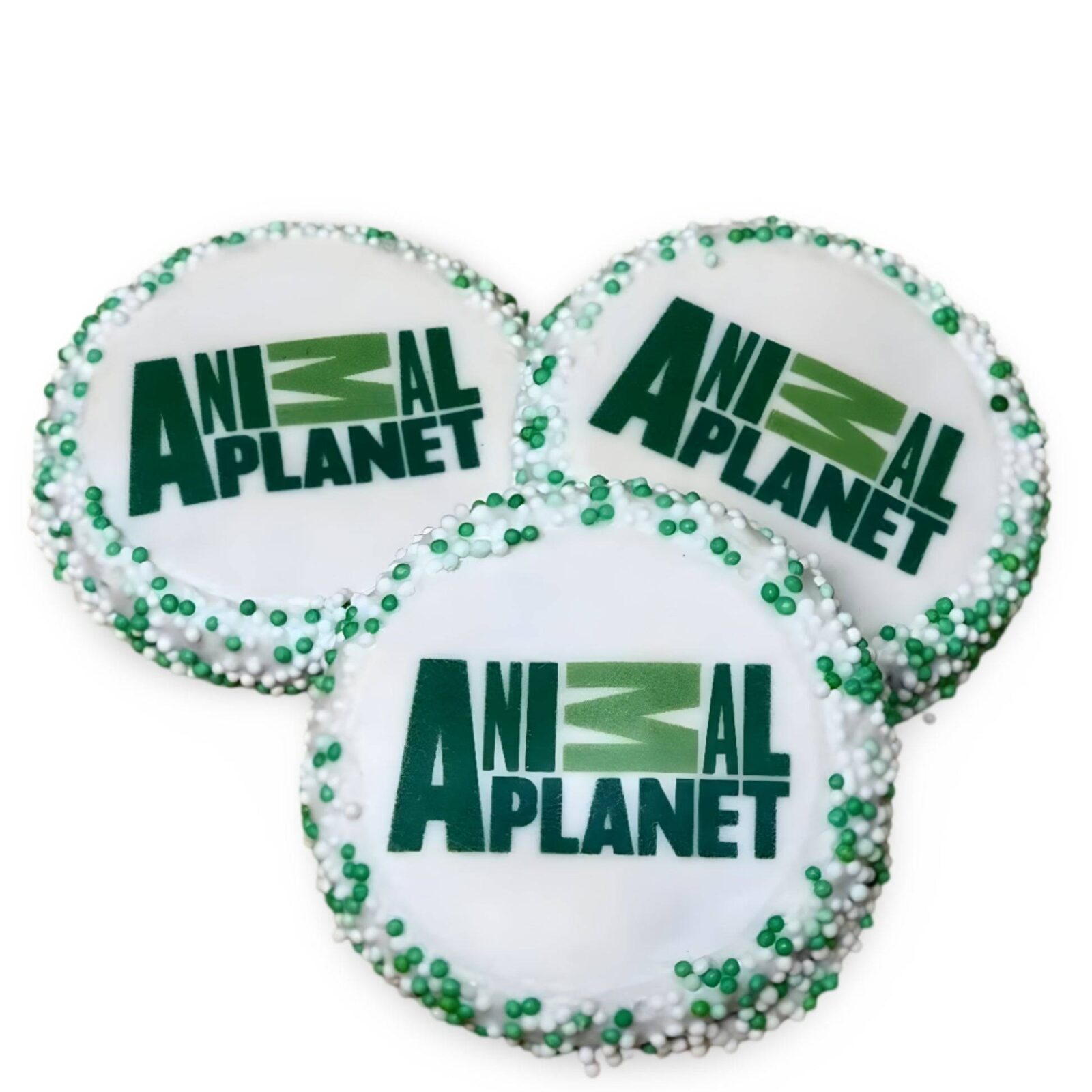 Galleta de oblea de chocolate fina, bañada a mano y decorada con logo