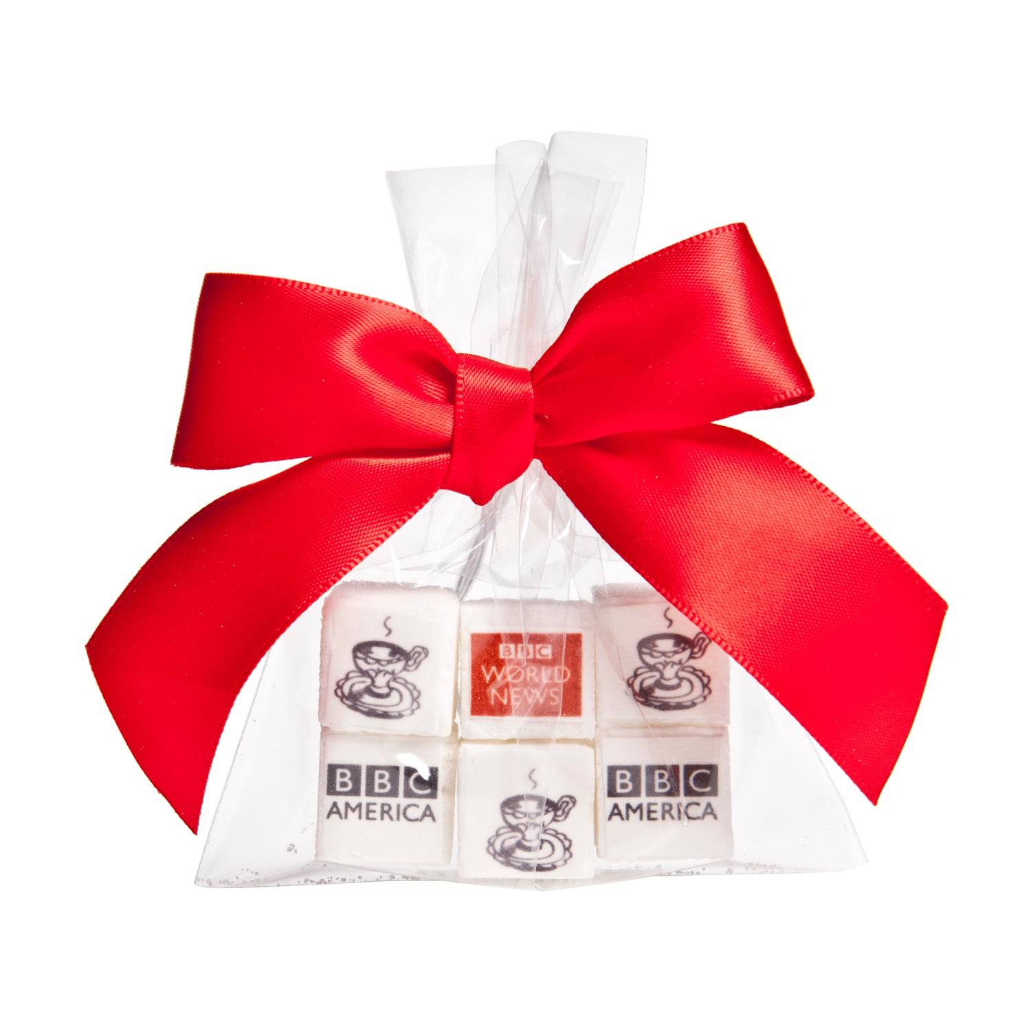 Terrones de azúcar con logo - Bolsa de regalo de 6 unidades