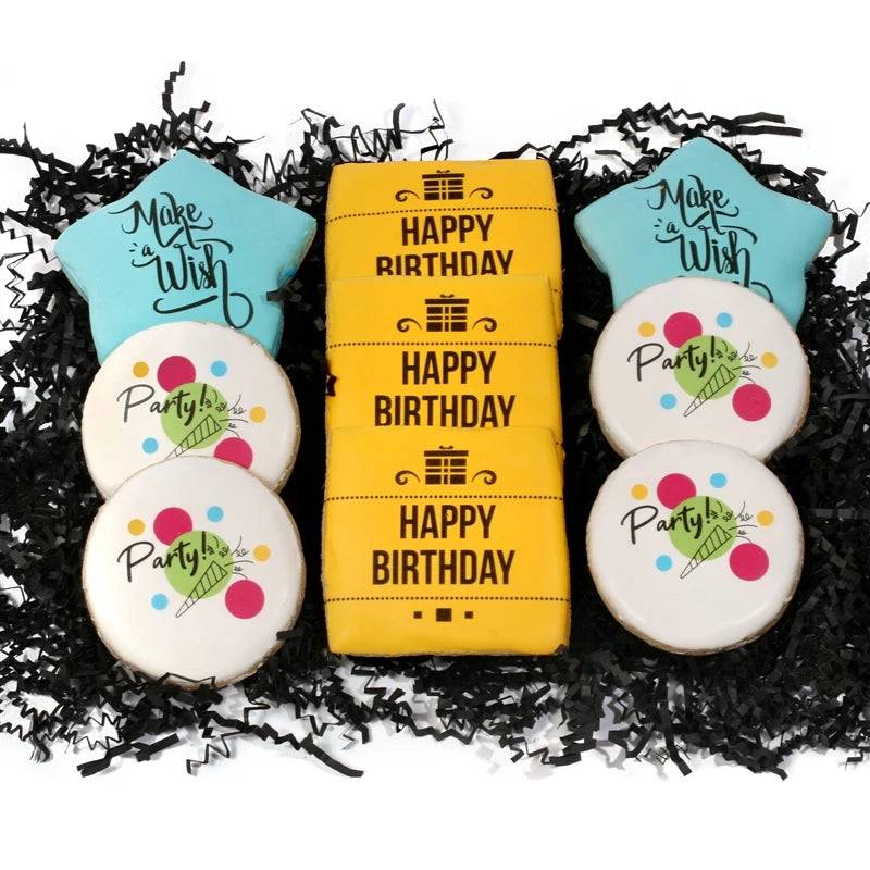 Juego de galletas de cumpleaños