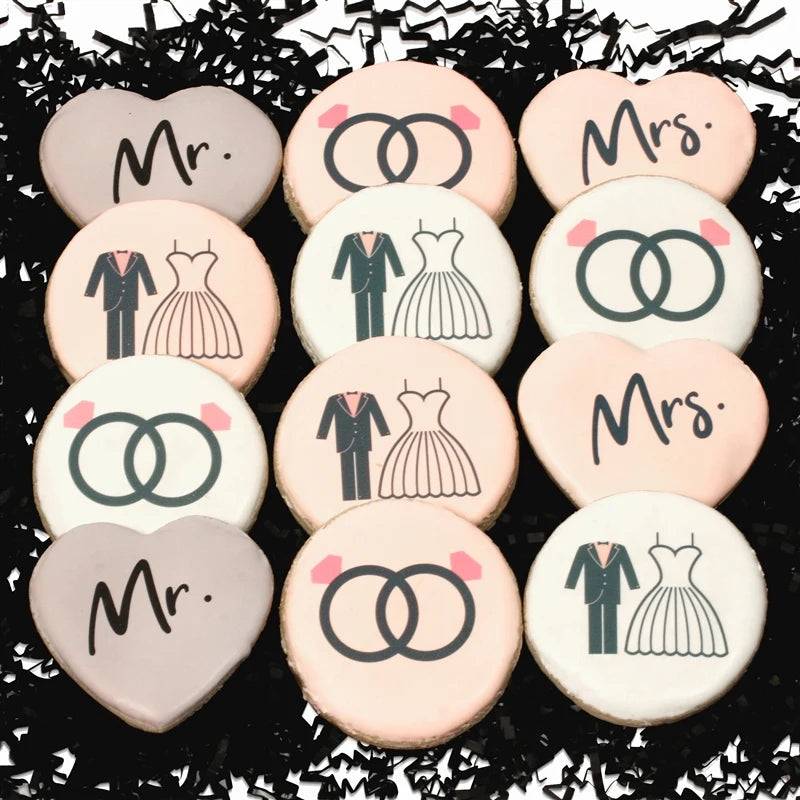 Caja de galletas de boda