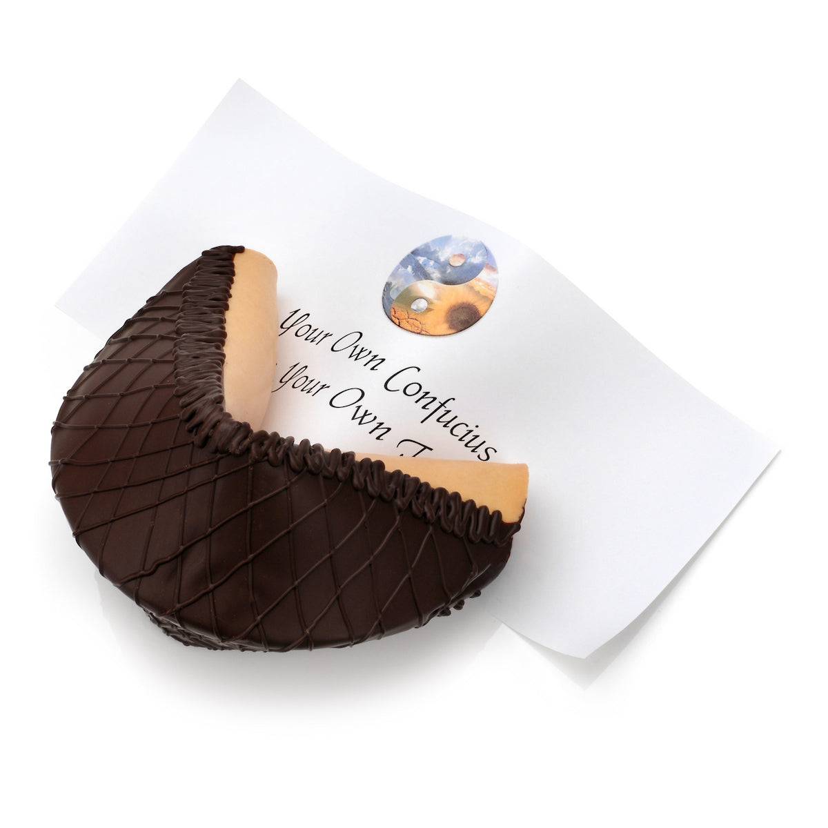 Galleta de la fortuna gigante para amantes del chocolate