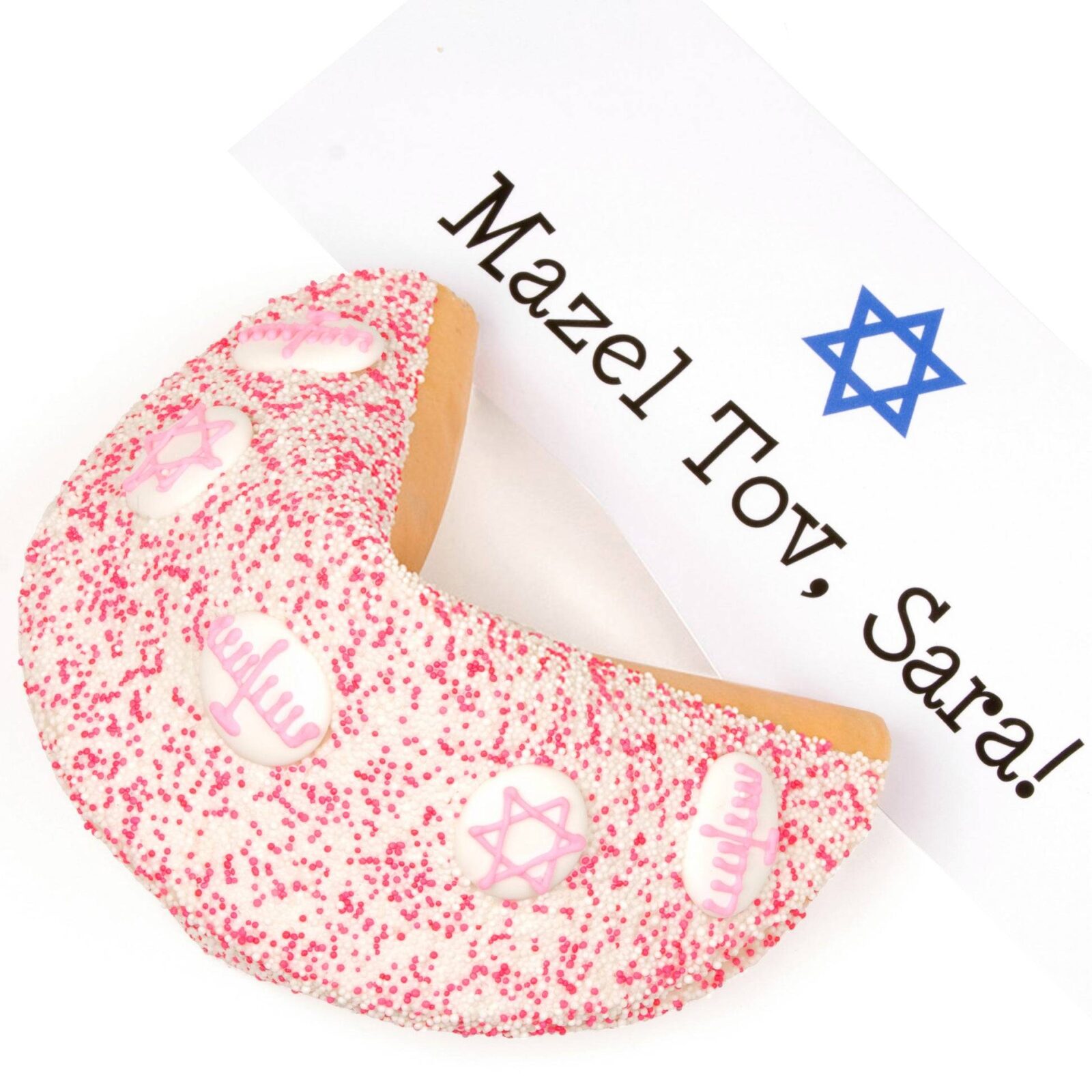 Galleta gigante de la fortuna para Bat Mitzvah