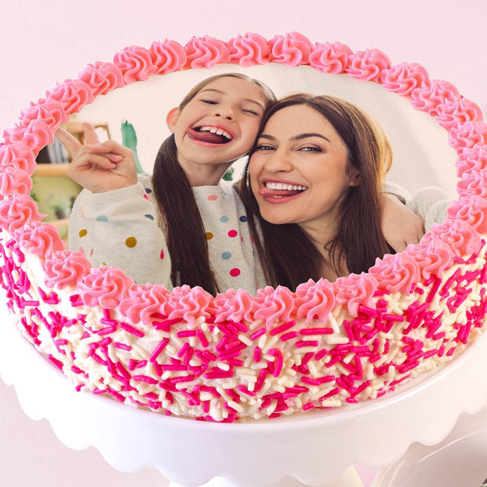 Tarta con foto para el Día de la Madre